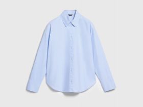 Рубашка из хлопка оксфорд, Голубой