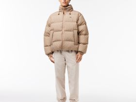 Мужской пуховик Lacoste Packaway с капюшоном