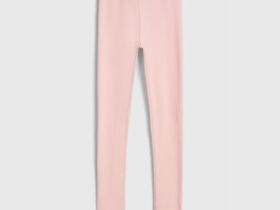 Легинсы в рубчик для девочек, Розовый