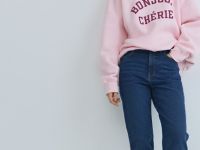 Джинсы Mom с высокой посадкой, Синий