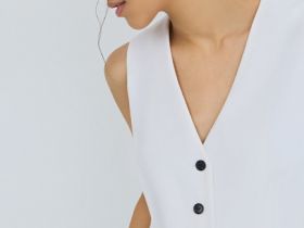 Классический жилет, Белый
