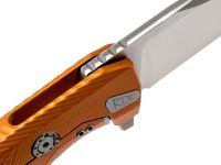 Нож складной LionSteel ROK A OS, сталь Bhler M390 Satin Finish, рукоять алюминий, оранжевый