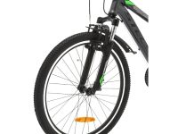 Подростковый велосипед Stels Turbo 400 V 24, год 2025, цвет Серый-Зеленый, ростовка 12