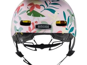 Nutcase Шлем защитный Nutcase Little Nutty Leaf It, цвет Розовый-Зеленый, ростовка XS