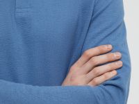 Поло с длинным рукавом из хлопка