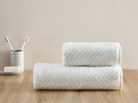 Полотенце махровое Zigzag, экрю
