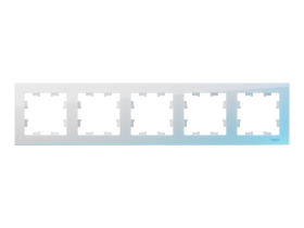 Рамка 5-постовая AtlasDesign Classic, белый