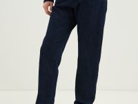 Утепленные джинсы straight fit мужские