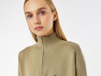 Женский свитер Lacoste свободного кроя на молнии