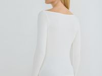 Лонгслив из вискозы, Белый