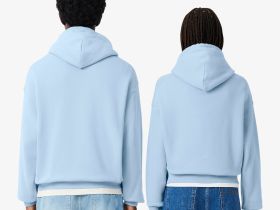 Хлопковый свитшот Lacoste унисекс свободного кроя