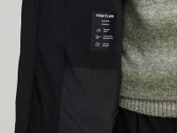 Оверсайз пуховик с воротником-стойкой