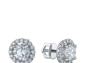 Пусеты из белого золота э4012пс10220106_white