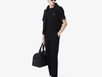Мужская хлопковая футболка Lacoste из смеси льна