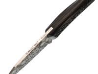 Нож Pocket Wolf Кело, сталь Elmax, рукоять карбон, гравировка соты