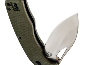 Складной нож Obertech ns-01 Drop point satin, сталь VG-10, рукоять G10, олива