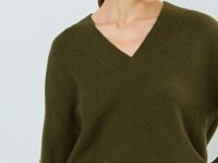 Джемпер из мягкой пряжи с шерстью, Зеленый