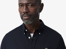 Мужская хлопковая рубашка Lacoste