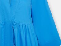 Платье А-силуэта с воротником-стойкой