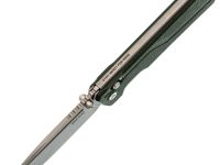 Cкладной нож SRM Rubik Large 7228B-MG, сталь 14C28N, рукоять микарта, зеленый