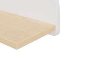 Полка Арчи 3-45x28 Белый/Береза
