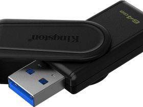 USB-накопитель Kingston DataTraveler Exodia S 64 ГБ Чёрный