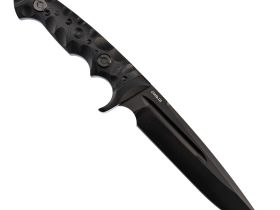 Цельнометаллический нож Ягуар М, темный