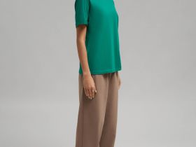 Футболка свободного кроя из джерси