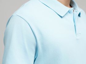 Поло облегающего кроя из хлопкового трикотажа