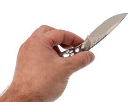 Туристический нож Kizer Buddy satin сталь AEB-L, рукоять Acrylic