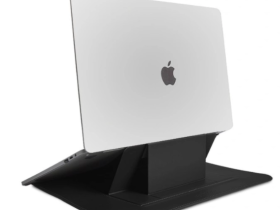 Чехол для ноутбука WIWU Skin Pro Slim Stand Sleeve для Apple MacBook Pro 13.3" с подставкой (черный)