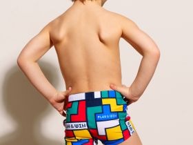 Плавки-шорты трикотажные для мальчиков, короткие