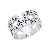 Серебряное кольцо с эмалью