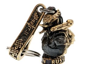 Брелок Хищник, бронза