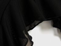 Топ с воланами для девочек, Черный