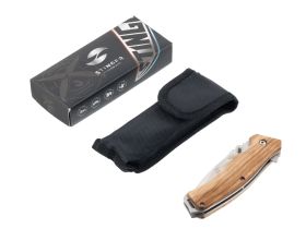 Складной нож Stinger FK-1117ZB, нержавеющая сталь, рукоять дерево