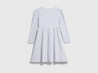 Трикотажное платье c принтом для девочек, Серый