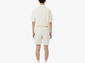 Мужские хлопковые шорты Lacoste из сирсакера