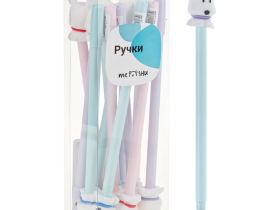 Ручка шариковая MESHU "Cute Bear" 0,7мм, синяя, корпус ассорти