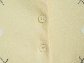 Джемпер поло с ромбами, Желтый