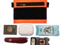 Органайзер (поуч) New Level, черно-оранжевый