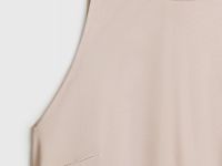 Сатиновое платье макси, Бежевый