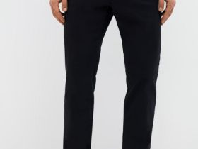 Базовые брюки «5 карманов» из твила, Черный