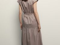 Платье из хлопка с воланом