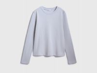 Лонгслив из плотного интерлока, Серый