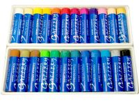 Набор пастели масляная Mungyo "Jumbo" для школьников 24 цветов, круглая, в картонной коробке