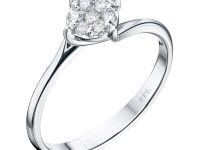 Кольцо из белого золота с бриллиантами э4001кц09200304