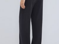 Прямые брюки с эластичным поясом, Серый