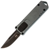 Автоматический нож Boker USB OTF 2.0 Burnt Grey, сталь D2, рукоять алюминий, серый/черный