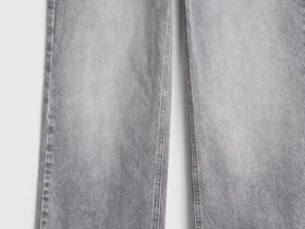 Джинсы Straight для девочек, Серый